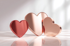 Valentines day mockup|Two Hearts Valentine background|Heart Product Image 1