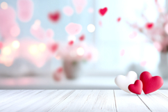 Valentines day mockup|Hearts Valentine background|Heart Love Product Image 1
