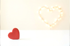 Valentines day mockup|Two Hearts Valentine background|Heart Product Image 1
