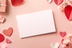 Valentines day Card mockup| Valentine background|Hearts|Card Product Image 1