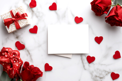 Valentines day Card mockup| Valentine background|Hearts|Card Product Image 1
