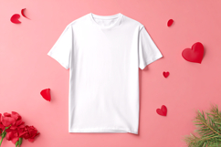 T-Shirt Mockup Valentine’s Day White T-Shirt| white t-shirt Product Image 1