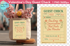 Cute Valentine's day. Guest Check PNG Product Image 1