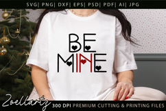 Valentine's Day Be Mine SVG Valentine Love Heart T-shirt Mug Product Image 5