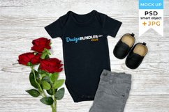 Baby Bodysuit Valentines Mockup | Mockup for kids Product Image 1