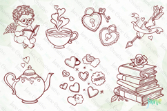 Valentines Book Lover SVG PNG Bundle Product Image 6