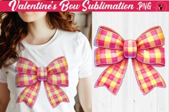 Valentine's Bow sublimation | Valentines day clipart Product Image 1