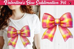 Valentine's Bow sublimation | Valentines day clipart Product Image 1