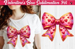 Valentine's Bow sublimation | Valentines day clipart Product Image 1
