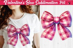 Valentine's Bow sublimation | Valentines day clipart Product Image 1
