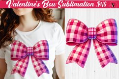 Valentine's Bow sublimation | Valentines day clipart Product Image 1