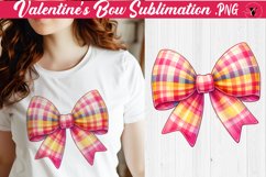 Valentine's Bow sublimation | Valentines day clipart Product Image 1