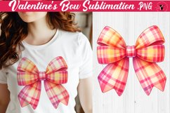 Valentine's Bow sublimation | Valentines day clipart Product Image 1