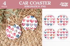 Valentines Car Coaster Sublimation