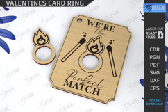 Valentine&#039;s Ring Card Laser Cut|Valentine Laser|Love SVG|CNC Product Image 1