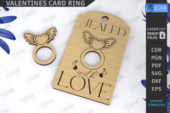 Valentine&#039;s Ring Cards Laser Cut Bundle|Valentine Laser|Love Product Image 12