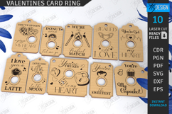 Valentine&#039;s Ring Cards Laser Cut Bundle|Valentine Laser|Love Product Image 1