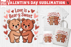 Cute Valentine's sublimation | Valentines day love clipart Product Image 1