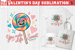 Cute Valentine&#039;s sublimation | Valentines day love clipart Product Image 1