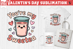 Cute Valentine's sublimation | Valentines day love clipart Product Image 1