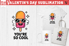 Cute Valentine&#039;s sublimation | Valentines day love clipart Product Image 1