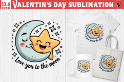 Cute Valentine&#039;s sublimation | Valentines day love clipart Product Image 1