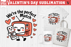 Cute Valentine's sublimation | Valentines day love clipart Product Image 1
