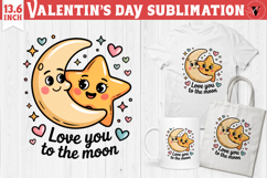 Cute Valentine&#039;s sublimation | Valentines day love clipart Product Image 1