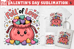 Cute Valentine&#039;s sublimation | Valentines day love clipart Product Image 1