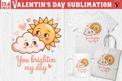Cute Valentine&#039;s sublimation | Valentines day love clipart Product Image 1