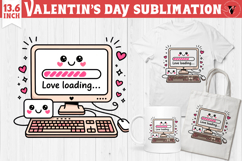 Cute Valentine&#039;s sublimation | Valentines day love clipart Product Image 1