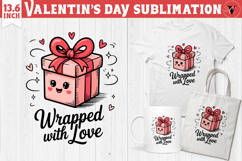 Cute Valentine's sublimation | Valentines day love clipart Product Image 1