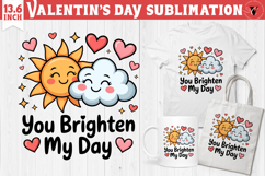 Cute Valentine's sublimation | Valentines day love clipart Product Image 1
