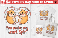 Cute Valentine's sublimation | Valentines day love clipart Product Image 1