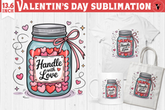 Cute Valentine's sublimation | Valentines day love clipart Product Image 1