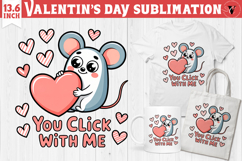 Cute Valentine&#039;s sublimation | Valentines day love clipart Product Image 1