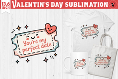 Cute Valentine's sublimation | Valentines day love clipart Product Image 1