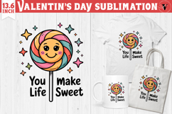 Cute Valentine's sublimation | Valentines day love clipart Product Image 1