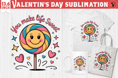 Cute Valentine's sublimation | Valentines day love clipart Product Image 1