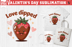 Cute Valentine's sublimation | Valentines day love clipart Product Image 1