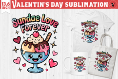 Cute Valentine's sublimation | Valentines day love clipart Product Image 1