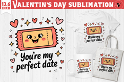 Cute Valentine's sublimation | Valentines day love clipart Product Image 1