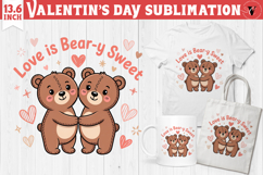 Cute Valentine's sublimation | Valentines day love clipart Product Image 1