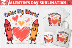 Cute Valentine's sublimation | Valentines day love clipart Product Image 1