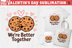 Cute Valentine's sublimation | Valentines day love clipart Product Image 1