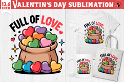Cute Valentine's sublimation | Valentines day love clipart Product Image 1