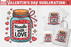 Cute Valentine's sublimation | Valentines day love clipart Product Image 1