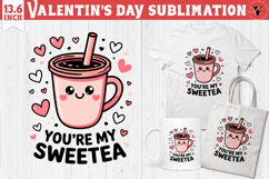 Cute Valentine's sublimation | Valentines day love clipart Product Image 1