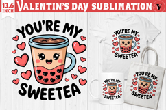 Cute Valentine's sublimation | Valentines day love clipart Product Image 1