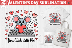 Cute Valentine&#039;s sublimation | Valentines day love clipart Product Image 1